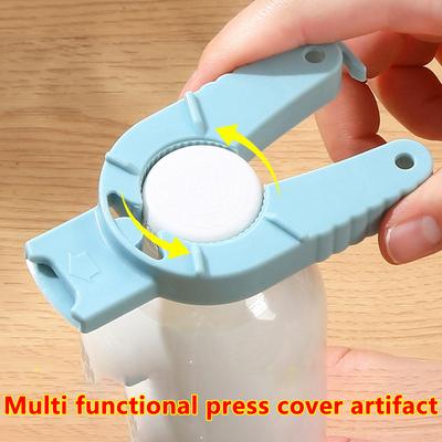 2Pcs Multi Bottle Opener Plastic Can Opener Water Bottle Gripper Jar Lid Remover Pull Tab Soup For Weak Hand Senior Elderly