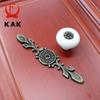 KAK Antique Bronze Ceramic Drawer Knobs Cabinet Cupboard Handles European Style Knobs Single Hole Handles Furniture Hardware