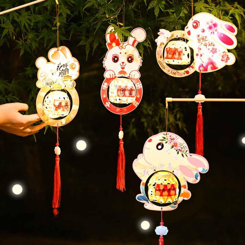 

3D Middle Autumn Festival Lantern Weaving Ancient Style Handheld Lantern Gift Style B
