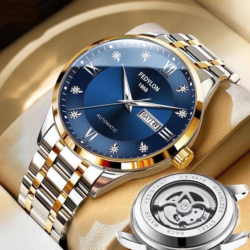 Fatilon's new watch Fully automatic non-mechanical watch Men's watch Waterproof luminous business light luxury watch Men's