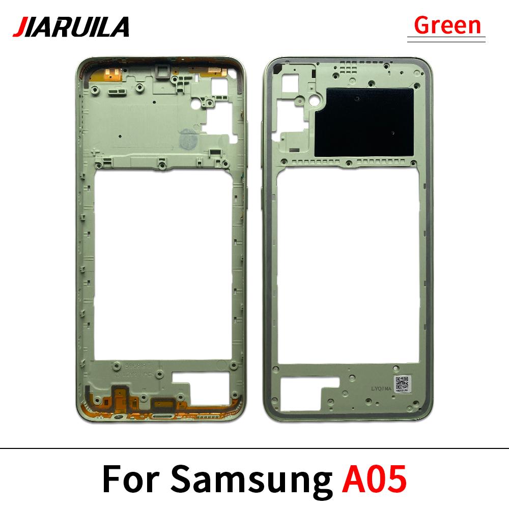 Housing Middle Frame Plate Case With Back Rear Camera Lens Repair Parts For Samsung A05 A05S A15 4G A155F 5G A156B