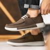 Men's Suede Leather Casual Shoes Retro Brown Moccasins Men High Quality Shoes Light Comfortable Driving Flats Sapatos Masculinos