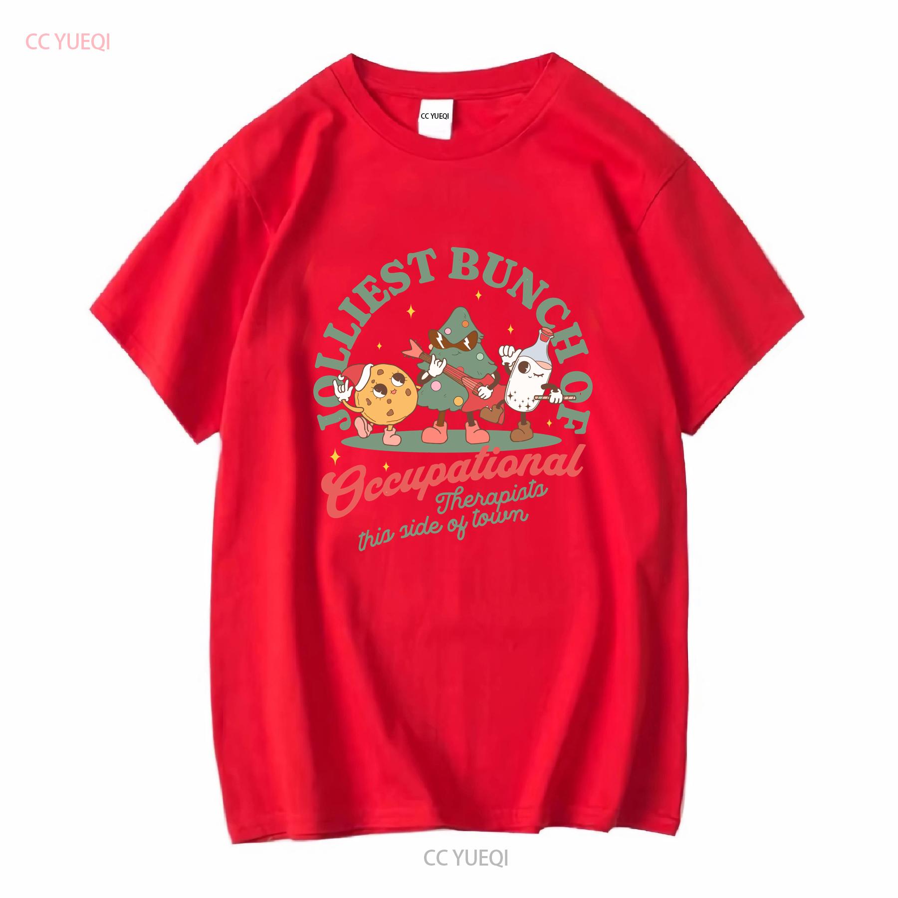 Occupational Therapy Team Retro Christmas T Shirt OT Holiday Pediatric Vintage Geriatric Funny long or short sleeves vintage S