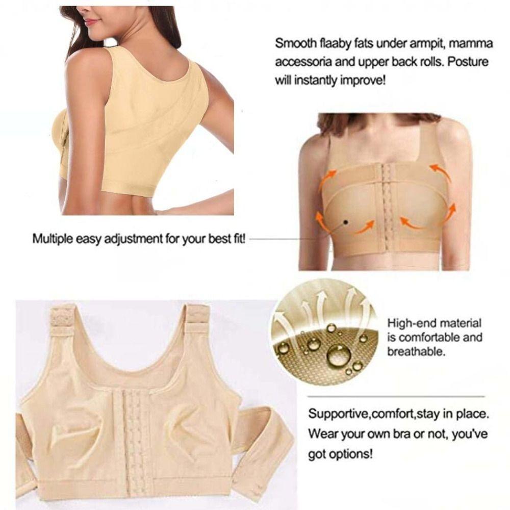 Abdomen Tummy Control Shapewear Buckle Push Up Underwear Simple Brassiere for Women Girl