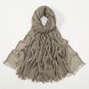 Large Size Cotton Feeling Scarf Women Plain Foulard Femme Luxury Hijab Long Bandana Evening Party Dress Shawls and Wraps