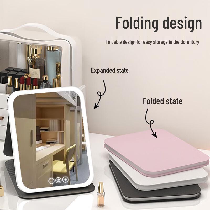 Smart Adjustable LED Desktop Makeup Mirror