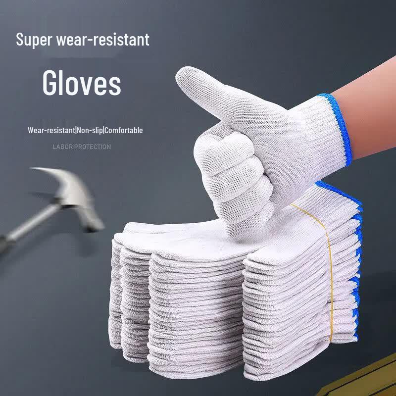 Thickened Cotton Yarn Work Gloves