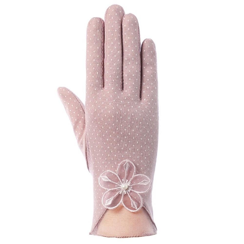 Non-slip Sun Protection Gloves Breathable Mittens Fashion Touch Screen Gloves  Women