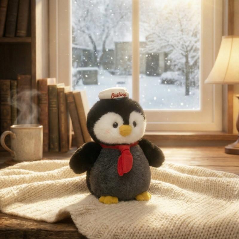 

Plush Penguin Toy With Pp Cotton Filling For Kids Gift And Collectible Decor Style A,15cm