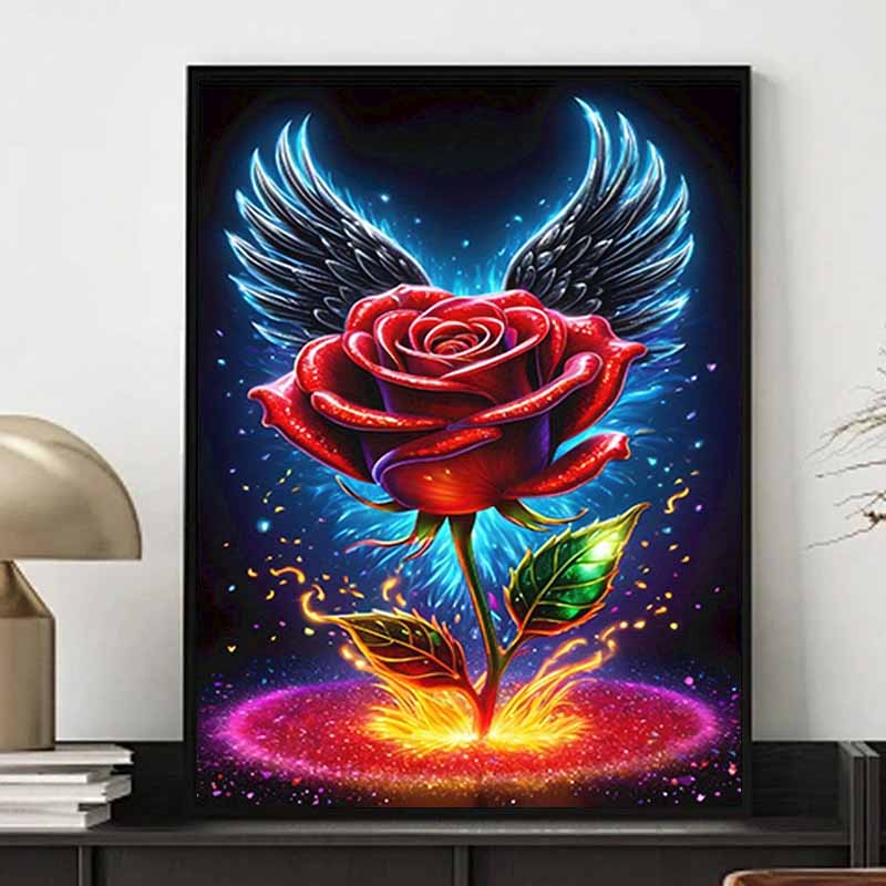 New Arrival 5D DIY Full Circle Diamond Painting "Rose Flower" Embroidery Cross Stitch Home Decor Gift