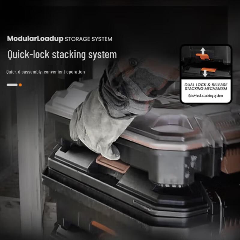 Xiang Zhi Lv Stackable Heavy Duty 3-Piece Toolbox Set