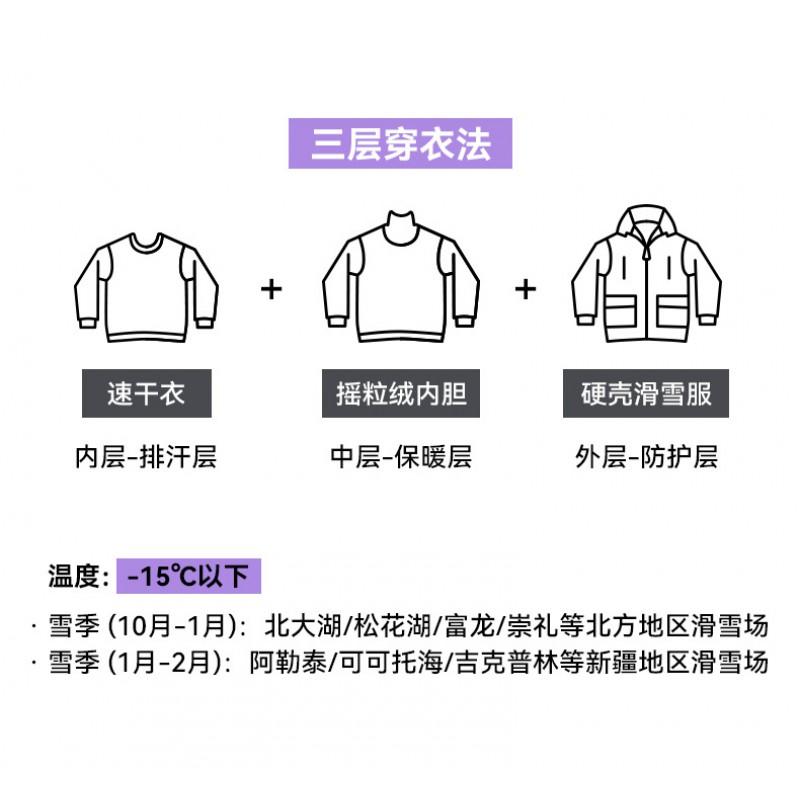Kids Ski Suit Unisex Waterproof Windproof Thermal Snowsuit Children Outdoor Winter Sports