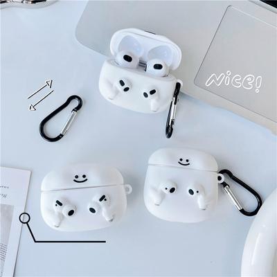 Korea Cute Little Monster Smile Earphone Case for Airpods Pro 2 Soft Bluetooth Headset Cover for Airpods 3 1 2 Silica Gel