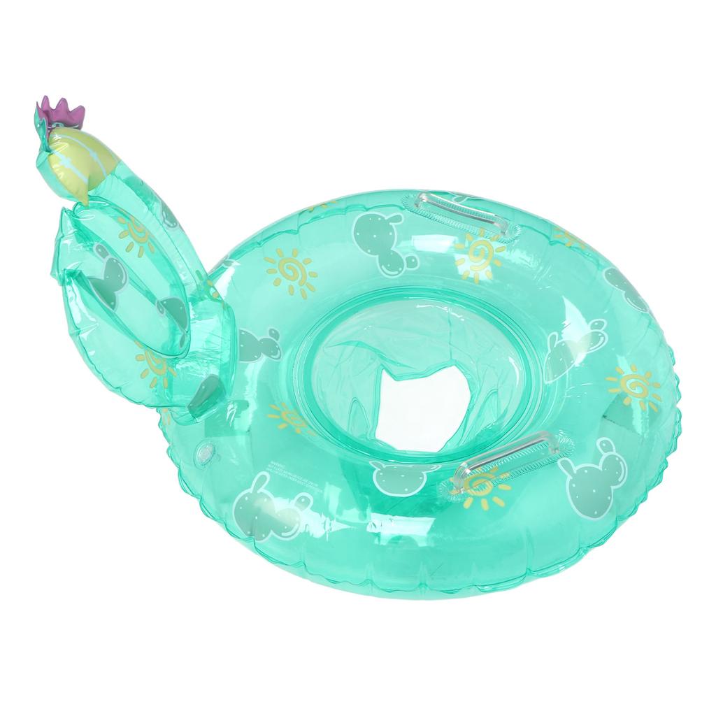 Kinder PVC Süßer Grüner Kaktus Schwimmring Kind Aufblasbarer Schwimmbecken Schwimmring mit Sitz Doppelgriff