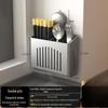 Wall-Mounted Gunmetal Grey Double Chopstick Holder