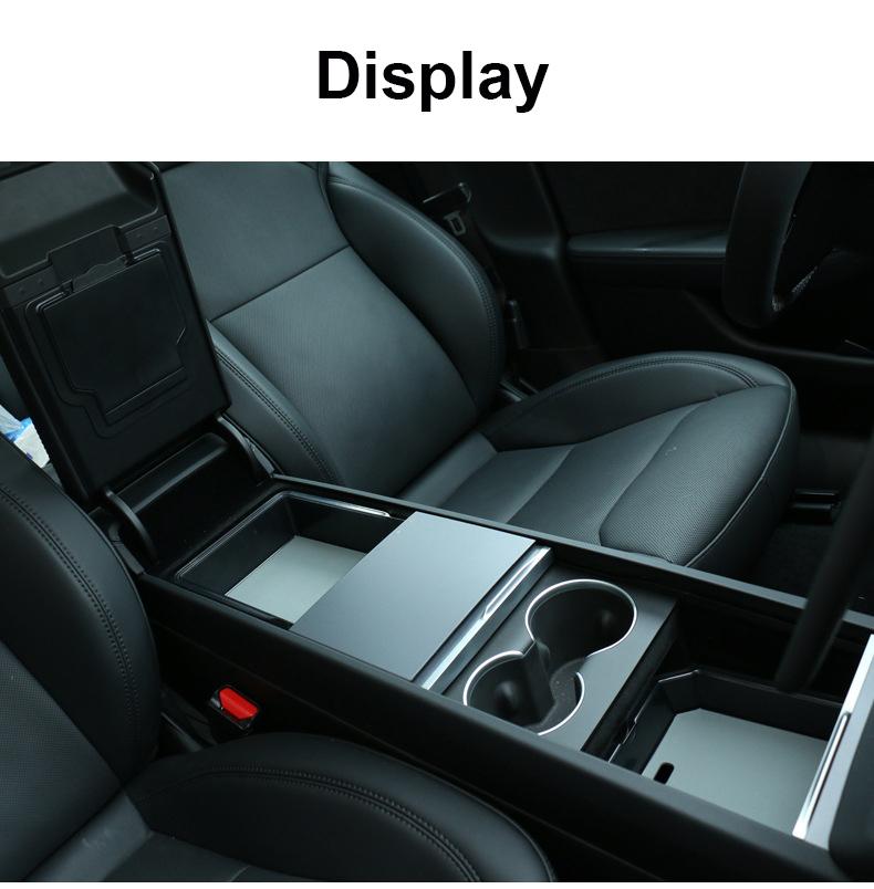 for Tesla Model Y L Juniper 2026 Center Console Storage Box Armrest Box Hidden Organizer Cup Mat MY YL 2025 Interior Accessories