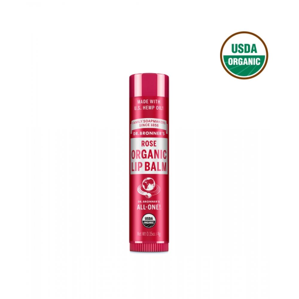 Dr.bronner S [3pack] roSe Organic Lip Balm 4g