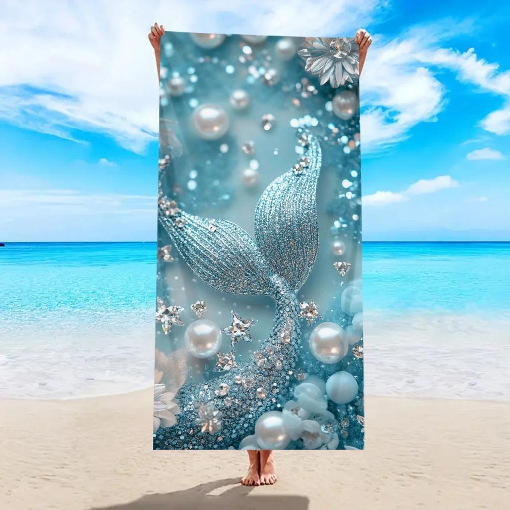 Sea Turtle Dolphin Beach Towel Large Ocean Animal Bath Towel Quick Dry Sand Free Swimming Pool Travel Blanket Summer Shower Gift