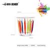 Tazza in Vetro Sporca Dipinta a Mano Art Espresso Latte Tazze Tazze Classiche Chic Ufficio Casa Tazza Acqua Caffetteria Bar