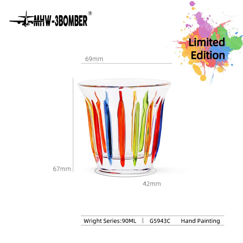 

Ручная роспись, грязный кофе, стеклянная чашка, художественные чашки для эспрессо, латте, классические кружки, шикарные офисные, домашние чашки для воды, кафе-бар 90ml Coffee Cup