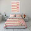 Striped pattern, bows, lace. Bedding sets Duvet cover sets Duvet covers Pillowcases(1 * Duvet Cover 2 * Pillowcases without duvet insert)
