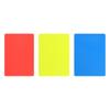 Red Yellow Blue Referee Cards PVC Penalty Card Kit for Football Official School Match Games