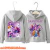 KPop Demon Hunters Front Back Print Boys Girls Hooded Sweatshirt Children's Fall Winter Casual Fashion Warm Pullover Sweatshirt