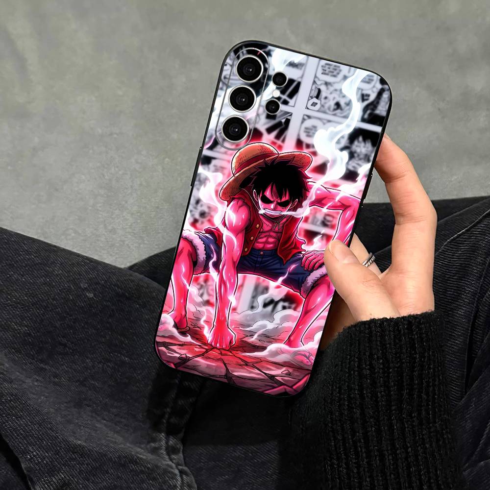 Straw Hat Luffy Eternal Legend Phone Case For Samsung S25,S24,S21,S22,S23,S30,Ultra,S20,Plus,Fe,Note,10,9,5G Black Cover