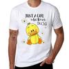 Just a Girl Who Loves Ducks - New Art Theme T-Shirt T Shirt Man Plain Man T Shirts for Men T Shirts Designer T-Shirt