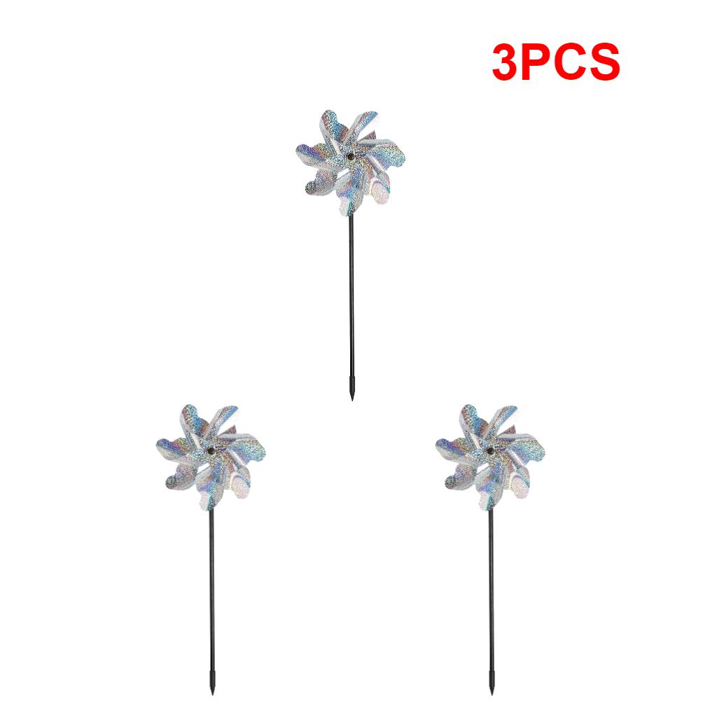 1-3PCS Bird Repellent For Farm Outdoor Bird Repeller Lawn Decor Bird Repeller Windmill Garden Rotating Windmill Protection Tools