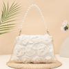 Women's 3D Rose Flower Chain Crossbody Bag - Rose Petal Design Shoulder Handbag for Daily Commute, Work, Evening Party