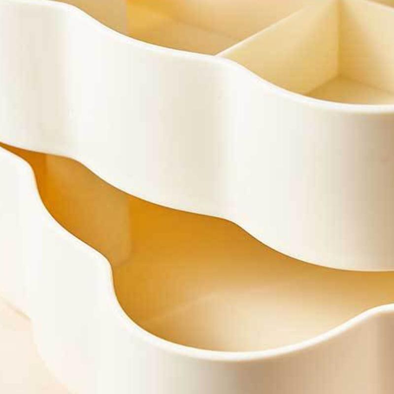 Rotating Multi Layer Jewelry Box for Accessories Space Saving Earrings Rings Holder Desktop Cosmetics Storage Container