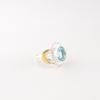 Natural Sky Blue Topaz Gemstone 925 Sterling Silver Jewelry Blue Stone Ring RR-61-15