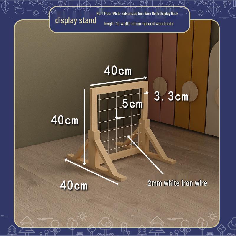 Handmade Display Shelf: Grid Photo Frame & Plant Rack for Kindergarten & Crafts