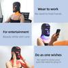 Remote-Controlled Portable LED Face Mask: Red Light Facial Spectrometer for Home Beauty.