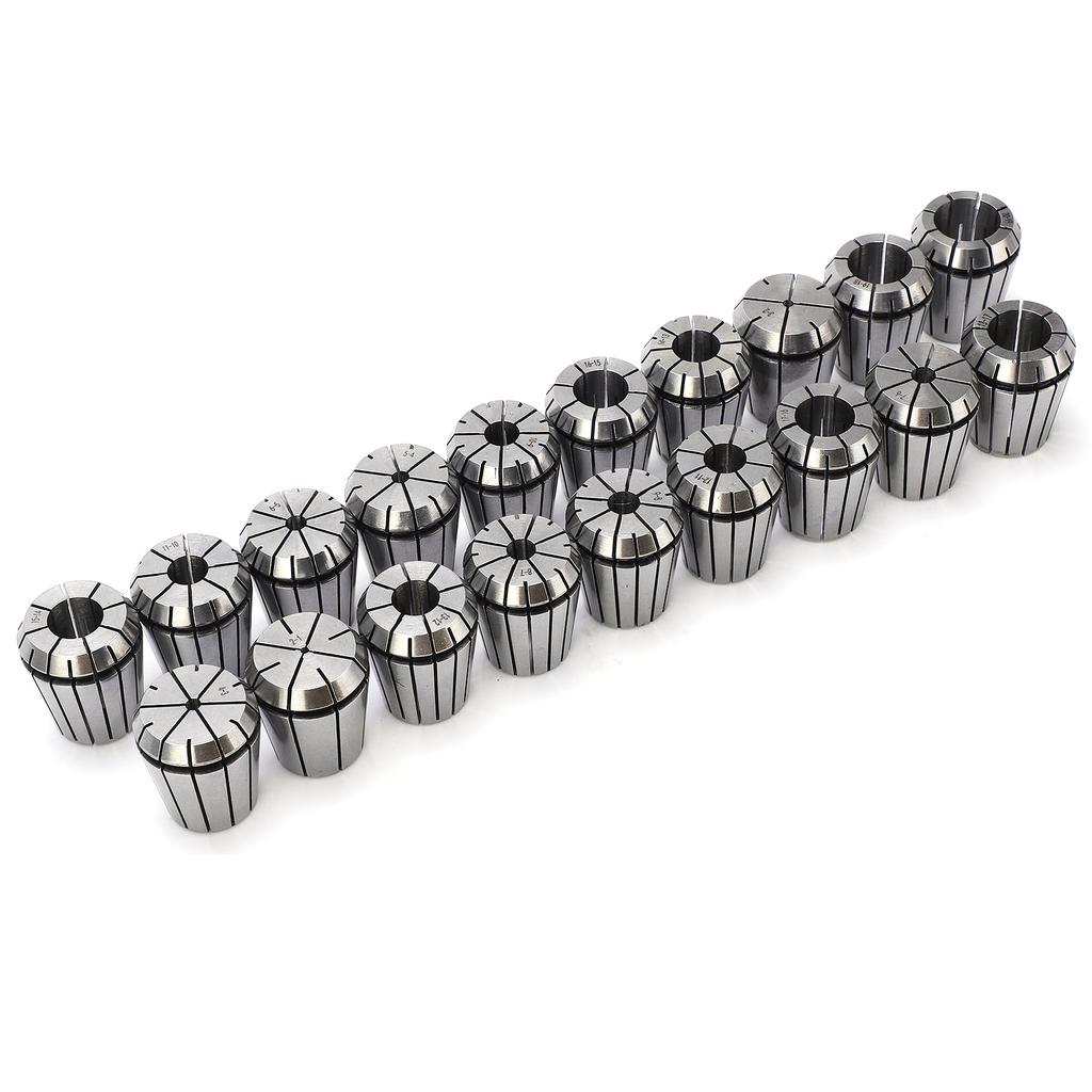19Pcs Set ER32 2‑20mm Collet Chuck Milling Chucks CNC Tools For Engraving Machine Tapping Tools