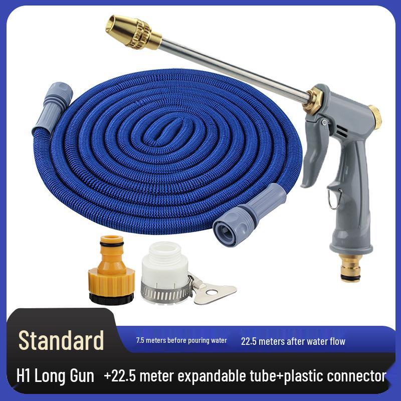 Telescopic Garden Hose & High-Pressure Car Wash Spray Gun Set
