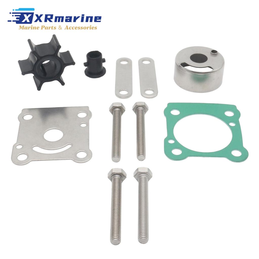 Fits for Yamaha Outboard 2 Stroke 6HP 8HP 1984-2009 Boat Motors Parts Water Pump Impeller Rebuild Kit with Gasket