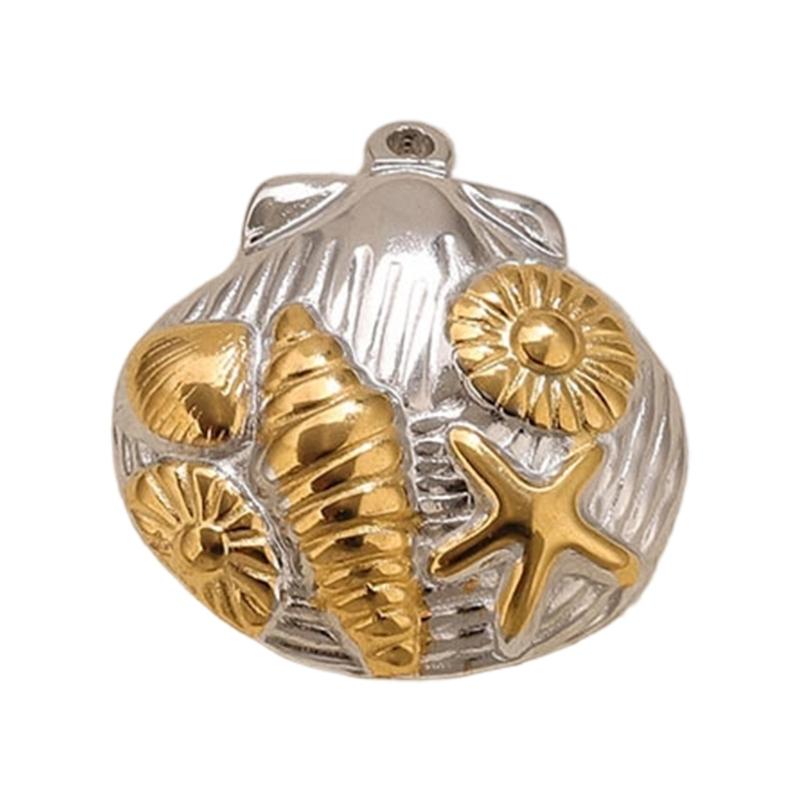 Chic Dubbelfärgad Kärlek Fjäril Hänge Berlock Rostfritt Stål Accessoar För Dagligt Bruk Speciella Tillfällen