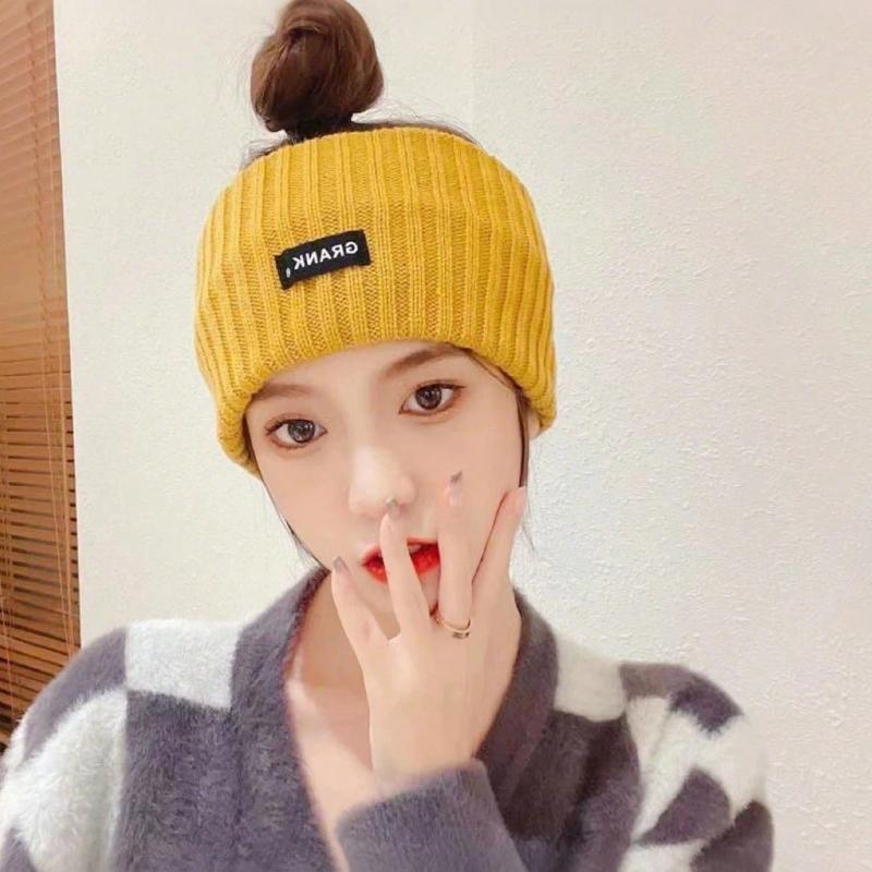 1pc Solid Color Casual Polyester Headband, Autumn/Winter Model