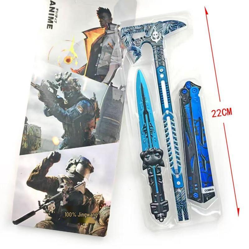 Delta Force Black Sea Нож Томагавк Металлическая Модель Оружия Набор Игрушек Zinc Alloy Material