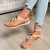 Fashion Flat Women's Summer Sandals Flip Flops Bohemian Flat Beach Shoes Female Casual Shoe for Women