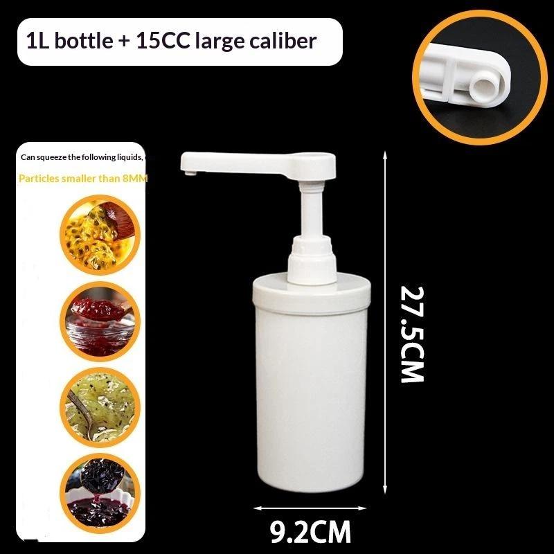 Food Grade Plastic Multipurpose Syrup Dispenser Detachable Design Accurate Pump For Cafe Milk Tea Shop Home Bar
