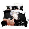 Japanese Famous 3D Anime Jujutsu Kaisen Satoru Gojo Christmas Gift King Twin Double Child Bedding Set Microfiber Duvet Cover Set