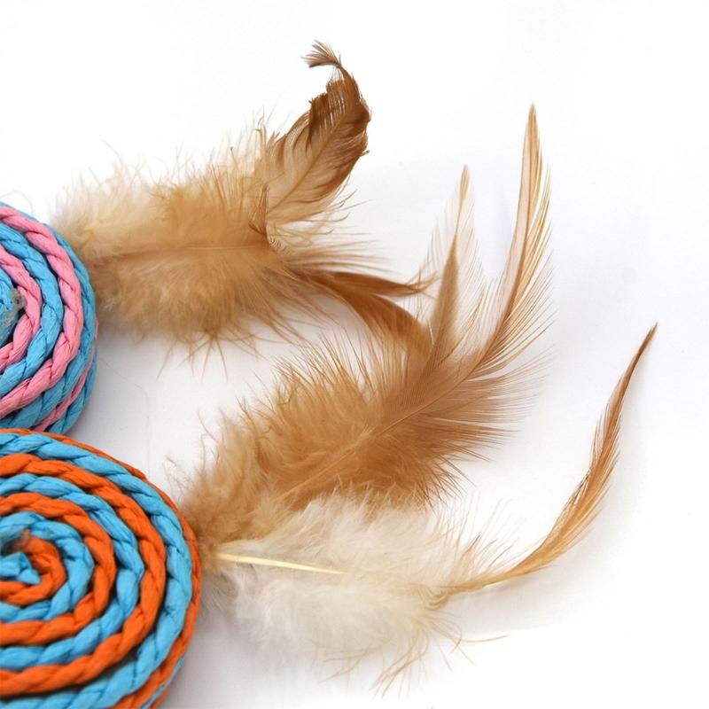 Cat Stick Toy For Indoor Cat Scratcher Toy Interactive Toy For Boredom Kitten Teaser Wand Teaser Self-playing Tumbler