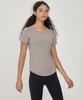 LOVEYOURBODY Nylon Basic Short Sleeve T-Shirt (Khaki Beige)