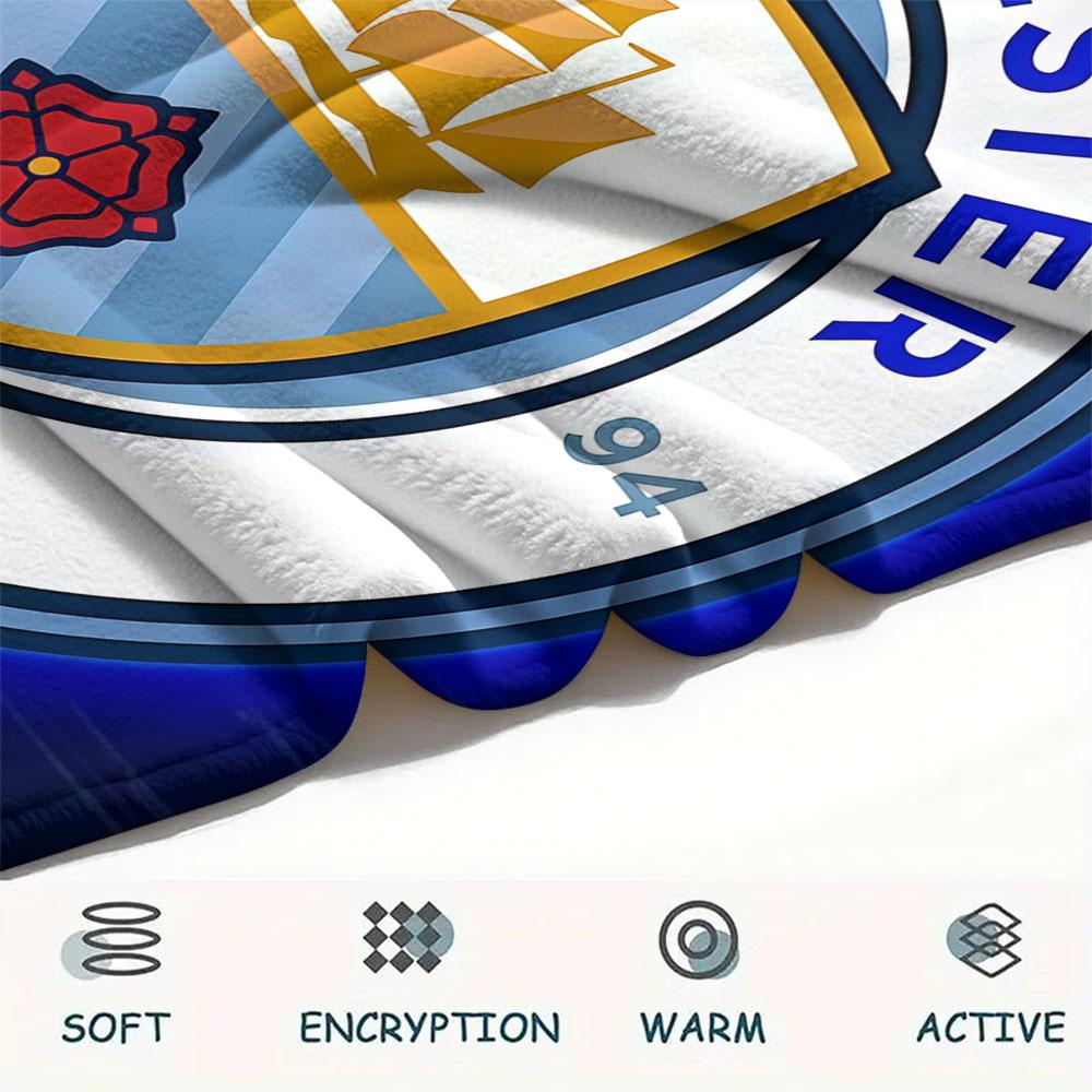 Etihad MCFC Ground Blanket, High quality Comfortable for All Seasons, Home Decor, Warmth and Comfort
