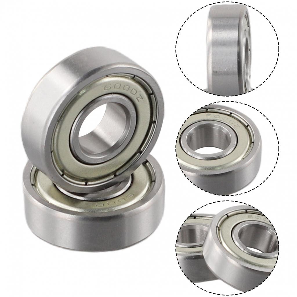 Strong and Reliable Wheel Hub Bearings 6000ZZ 6000 2RS 10x26x8mm Pack of 2