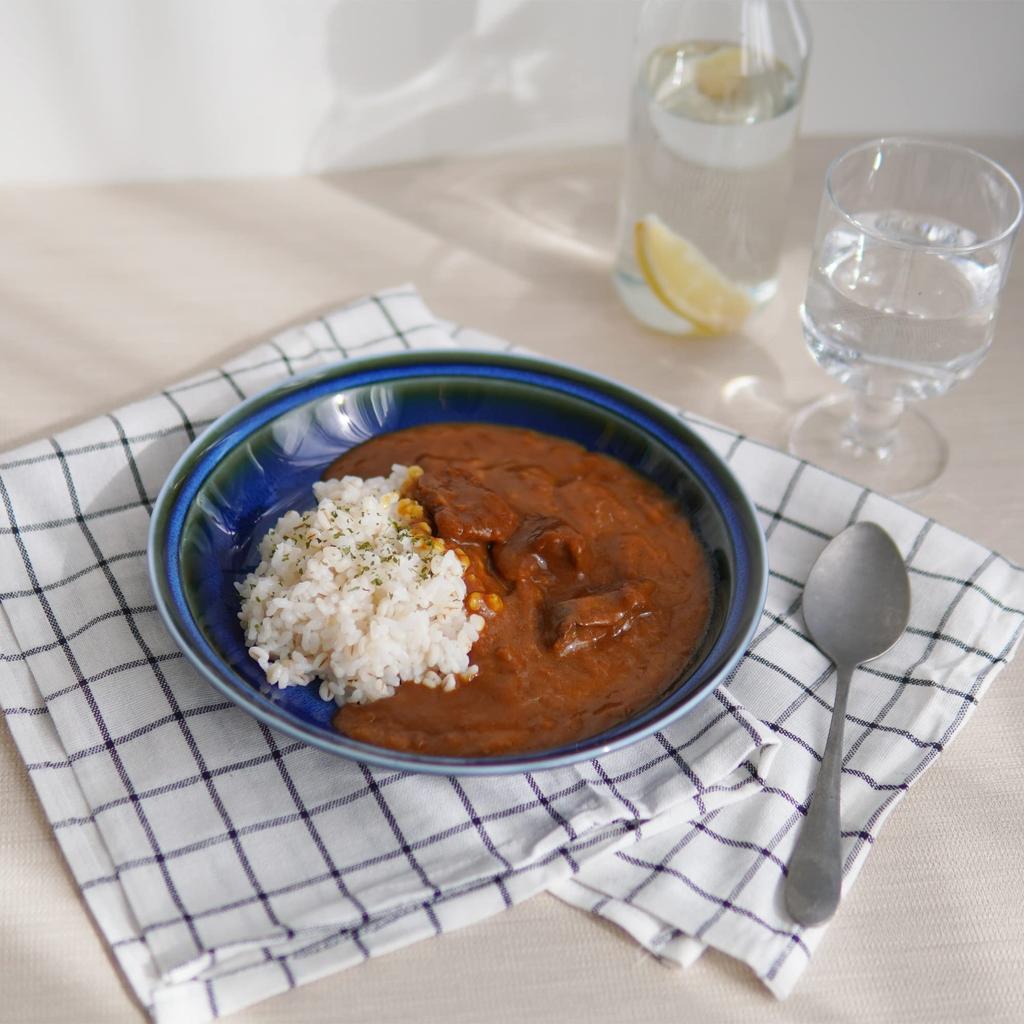 Curry Pasta Large Diameter 4 Pieces Dishwasher Made in Mino [Dolce duo] Plate, Plate, Plate, 22.3cm, (Boxed), Plate, Microwave, Safe, Japan, Ware,