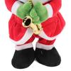Bambola Decorazione Natalizia Musicale Elettrica 32X13cm Con 8 Canzoni Riproduzione Continua Danzante Cantante Luminosa Oscillante Peluche Regali